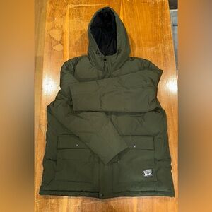 Levi's Olive Hooded Puffer Jacket XXL